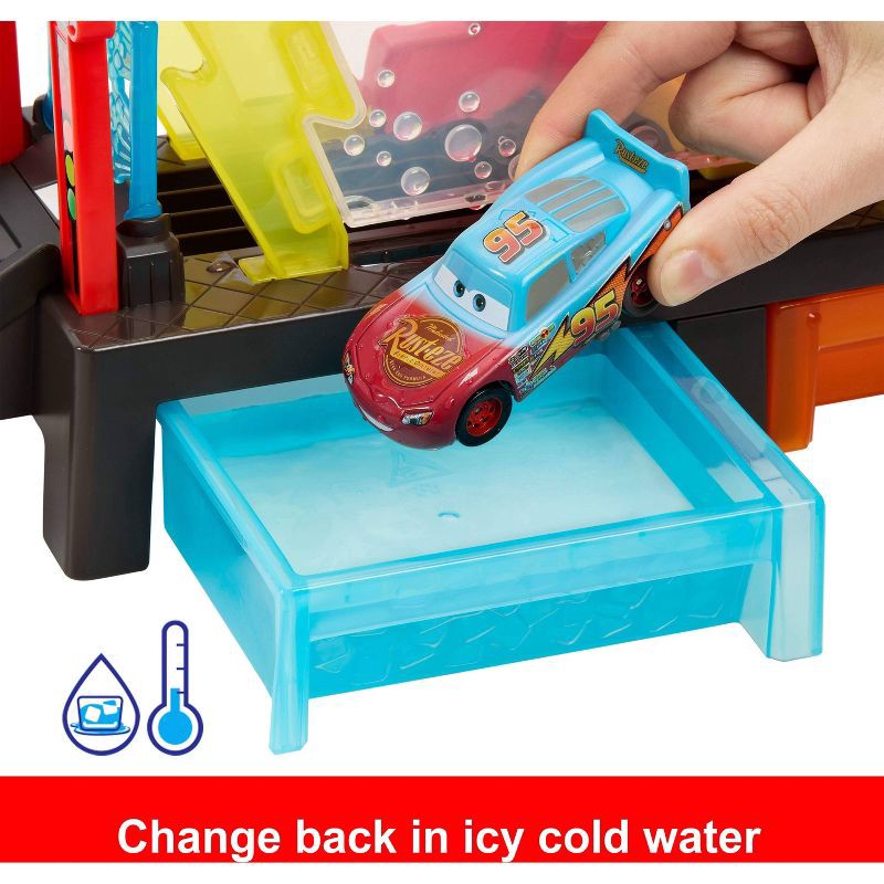 slide 5 of 6, Disney and Pixar Cars Color Changer Race Ready Car Wash Playset & Color Changing Lightning McQueen, 1 ct