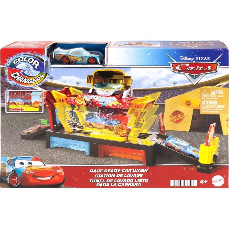 slide 6 of 6, Disney and Pixar Cars Color Changer Race Ready Car Wash Playset & Color Changing Lightning McQueen, 1 ct