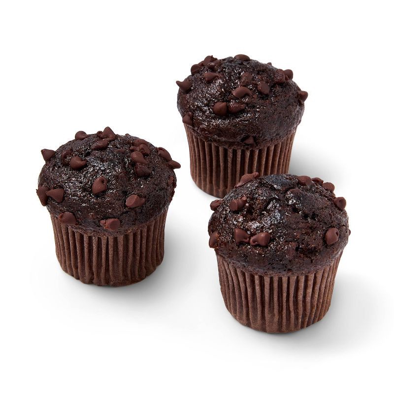 slide 3 of 3, Valentine's Double Chocolate Mini Muffin - 11.8oz/12ct - Favorite Day™, 12 ct; 11.8 oz