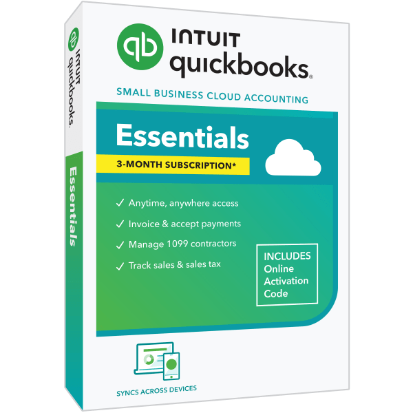 slide 1 of 10, Quickbooks Online Essentials 2023 For Pc, 3-Month Subscription, Windows 10, Product Key, 1 ct