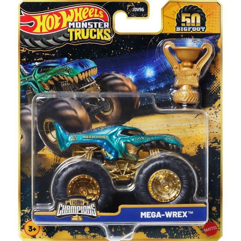 slide 2 of 6, Hot Wheels Bigfoot Trophy Champions Diecast Vehicle Assortment, 1 ct