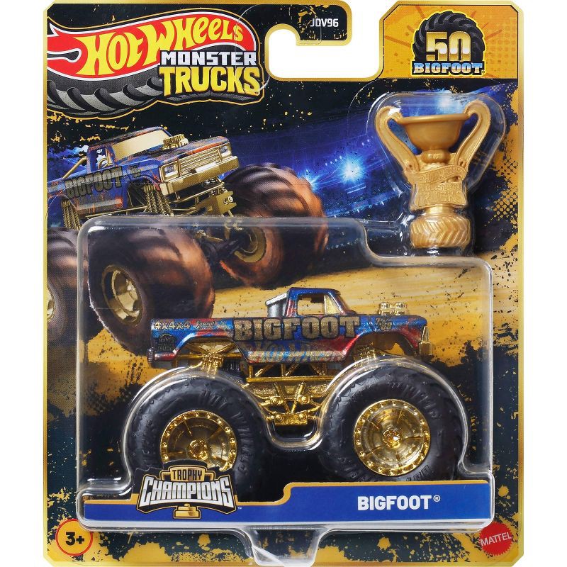slide 4 of 6, Hot Wheels Bigfoot Trophy Champions Diecast Vehicle Assortment, 1 ct
