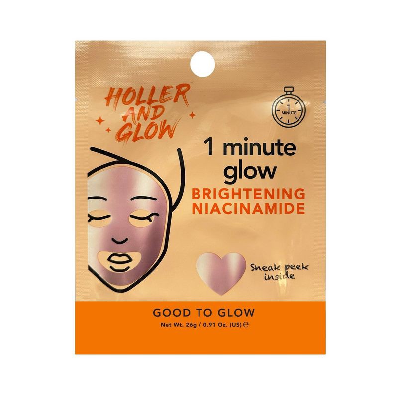 slide 1 of 7, Holler and Glow Good to Glow Face mask, 1 ct