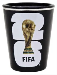 FIFA World Cup 2026 Black Clear Shot Glass