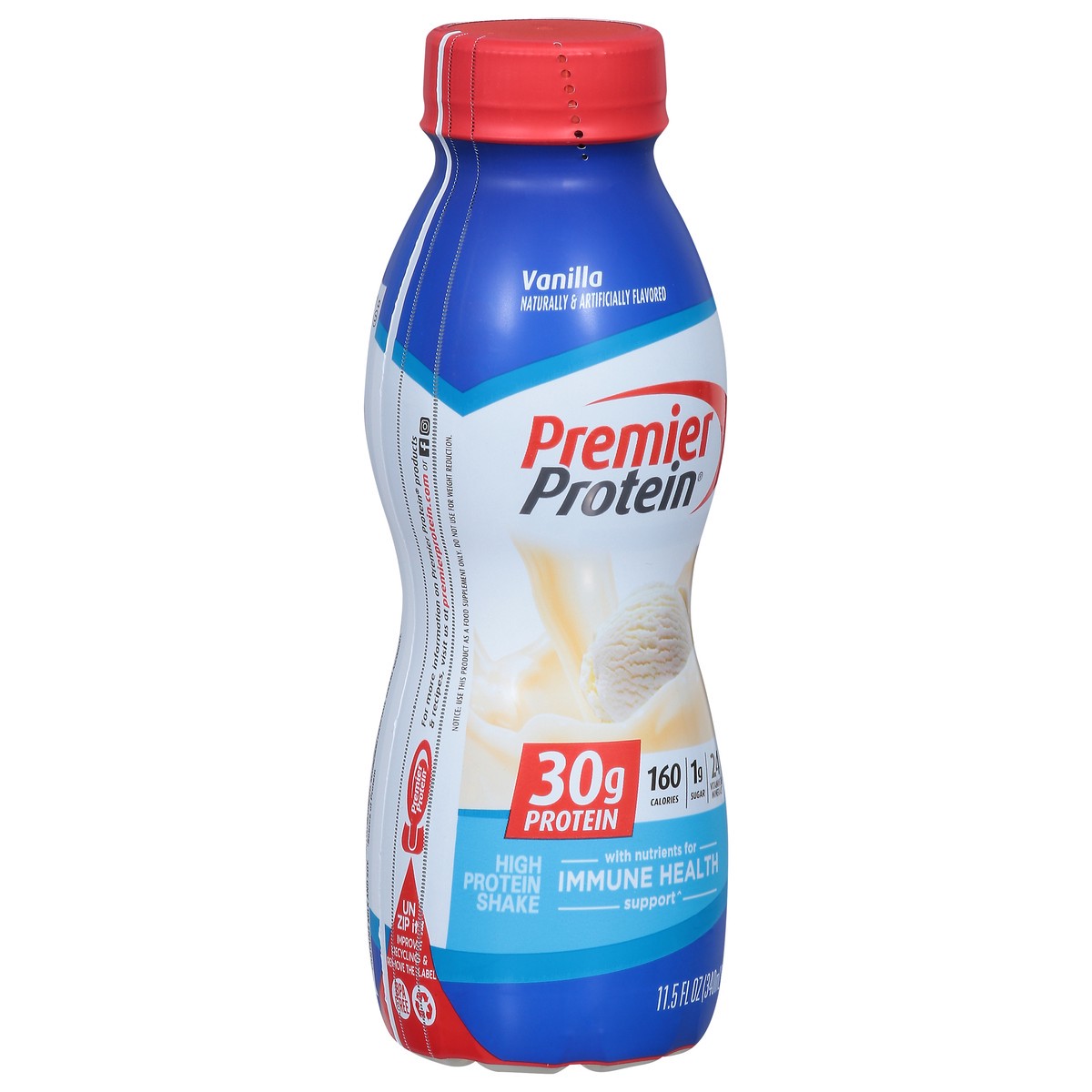 slide 8 of 9, Premier Protein Premier Nutrition Protein Shake Vanilla, 11.5 oz