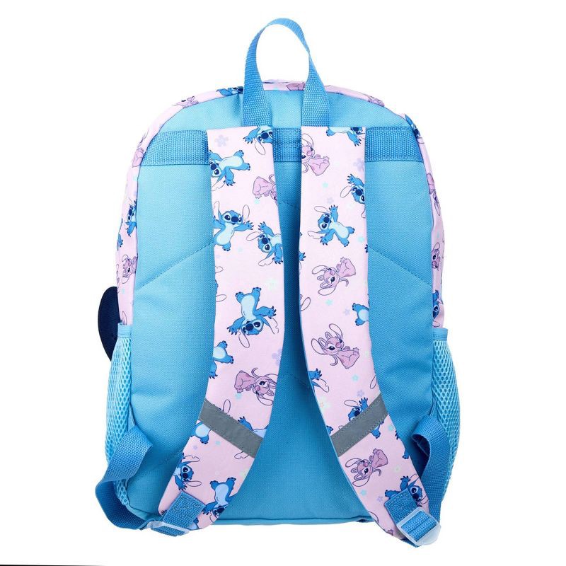 slide 2 of 4, Disney Kids' Stitch and Angel 16" Backpack - Blue, 1 ct