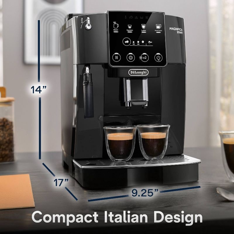 slide 5 of 11, DeLonghi Magnifica Start Automatic Coffee and Espresso Machine with Milk Frother for Hot and Iced Lattes, Coffee and More ECAM22022B, 1 ct