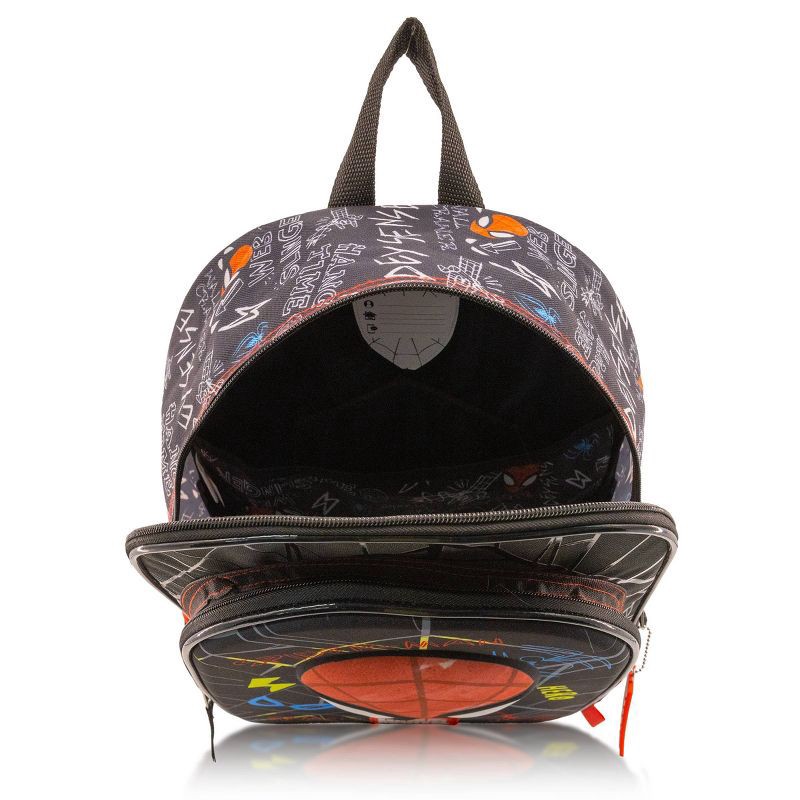 slide 3 of 7, Marvel Kids' Spider-Man 16" Backpack - Black, 1 ct
