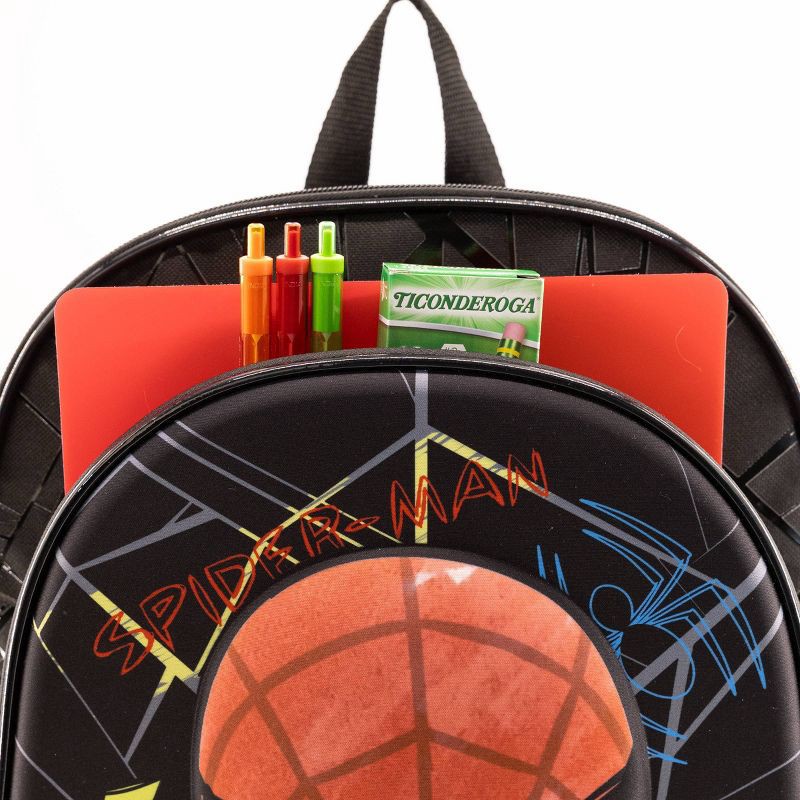 slide 7 of 7, Marvel Kids' Spider-Man 16" Backpack - Black, 1 ct