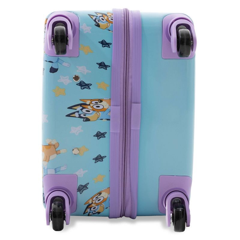 slide 7 of 8, Bluey Hardside Carry On Spinner Suitcase - Blue, 1 ct
