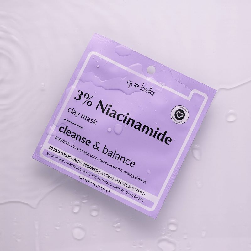 slide 2 of 5, Que Bella 3% Niacinamide Clay Mask - 0.4oz, 0.4 oz