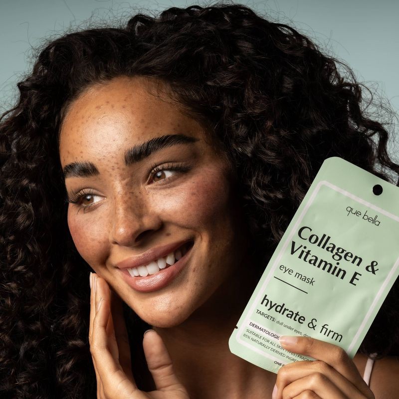 slide 6 of 8, Que Bella Collagen & Vitamin E Eye Mask - 2ct, 2 ct