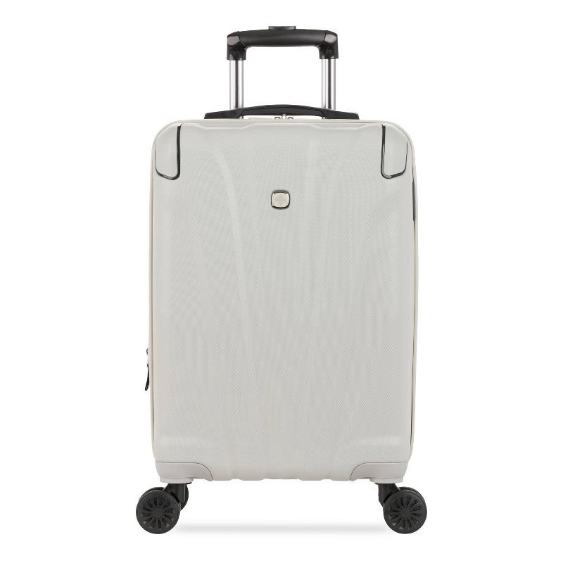 slide 2 of 10, SWISSGEAR Cascade Hardside Carry On Spinner Suitcase - Sustained Gray: Tear-Resistant, 8 Wheels, 1 ct