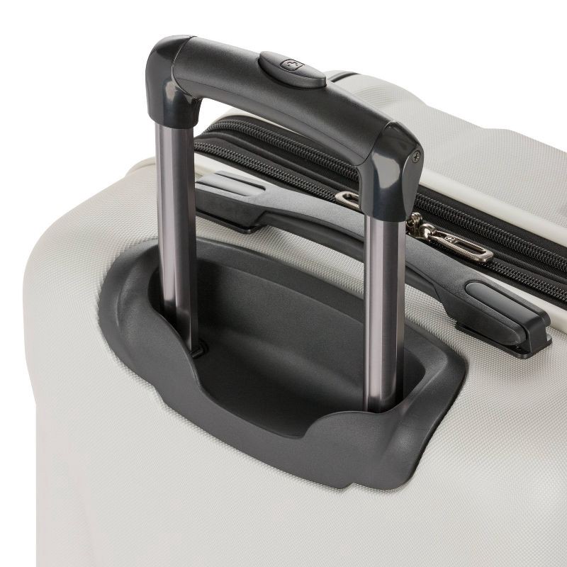 slide 8 of 10, SWISSGEAR Cascade Hardside Carry On Spinner Suitcase - Sustained Gray: Tear-Resistant, 8 Wheels, 1 ct