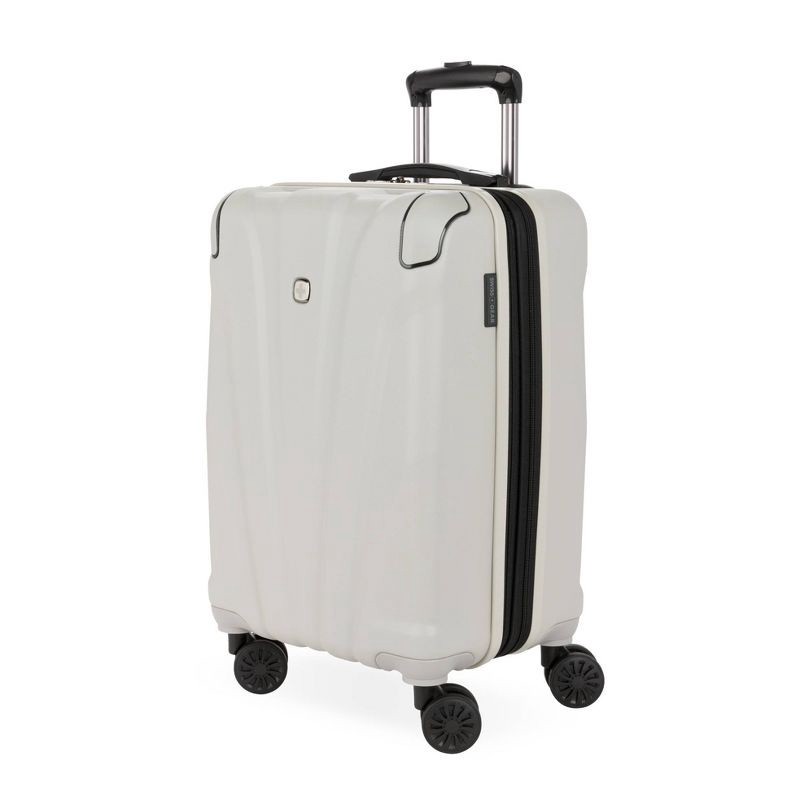slide 1 of 10, SWISSGEAR Cascade Hardside Carry On Spinner Suitcase - Sustained Gray: Tear-Resistant, 8 Wheels, 1 ct