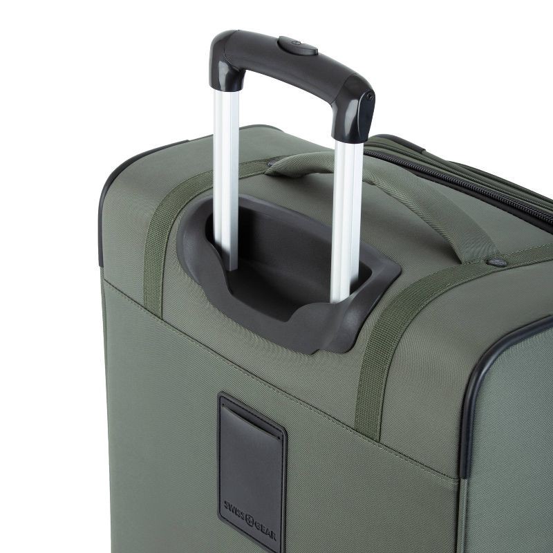 slide 12 of 14, SWISSGEAR Zurich Softside Medium Checked Spinner Suitcase - Green: Tear-Resistant Luggage, 1 ct