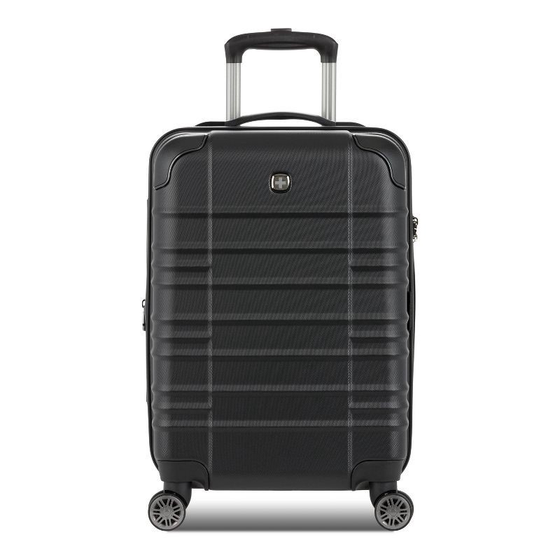 slide 3 of 11, SWISSGEAR Cascade II Hardside Carry On Spinner Suitcase - Black, 1 ct