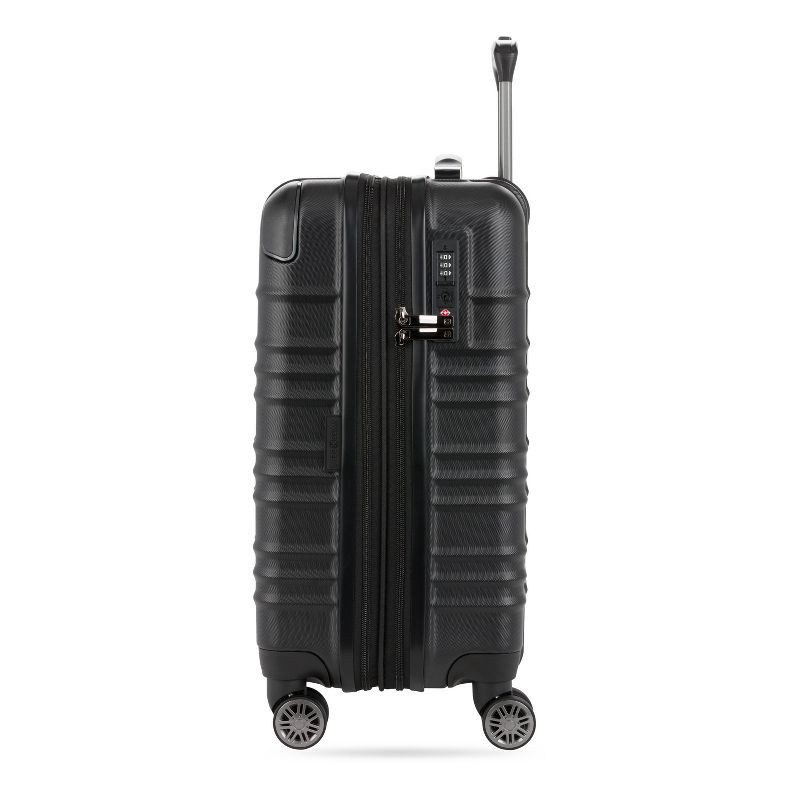 slide 4 of 11, SWISSGEAR Cascade II Hardside Carry On Spinner Suitcase - Black, 1 ct
