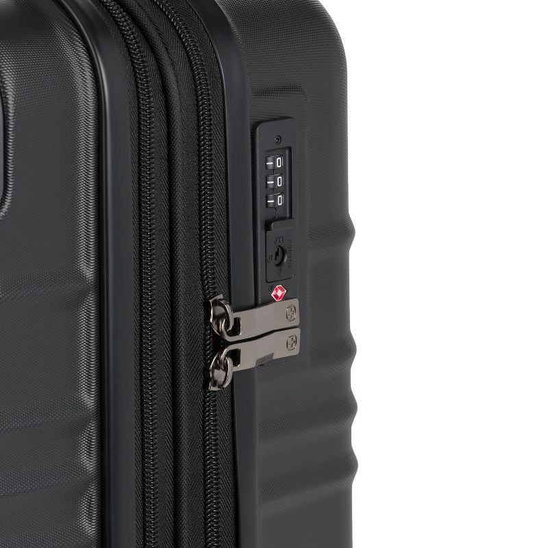 slide 6 of 11, SWISSGEAR Cascade II Hardside Carry On Spinner Suitcase - Black, 1 ct