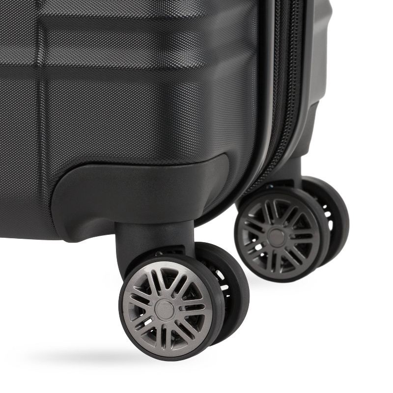 slide 10 of 11, SWISSGEAR Cascade II Hardside Carry On Spinner Suitcase - Black, 1 ct