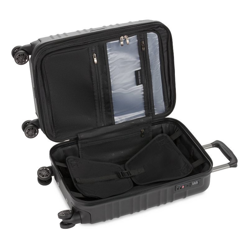 slide 11 of 11, SWISSGEAR Cascade II Hardside Carry On Spinner Suitcase - Black, 1 ct