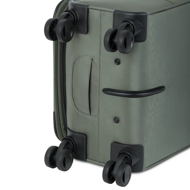 slide 13 of 14, SWISSGEAR Zurich Softside Carry On Spinner Suitcase - Green: 8-Wheel Tear-Resistant Design, 1 ct