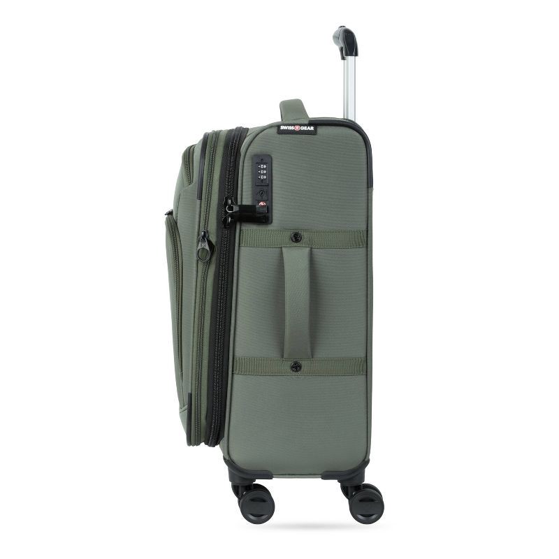 slide 5 of 14, SWISSGEAR Zurich Softside Carry On Spinner Suitcase - Green: 8-Wheel Tear-Resistant Design, 1 ct