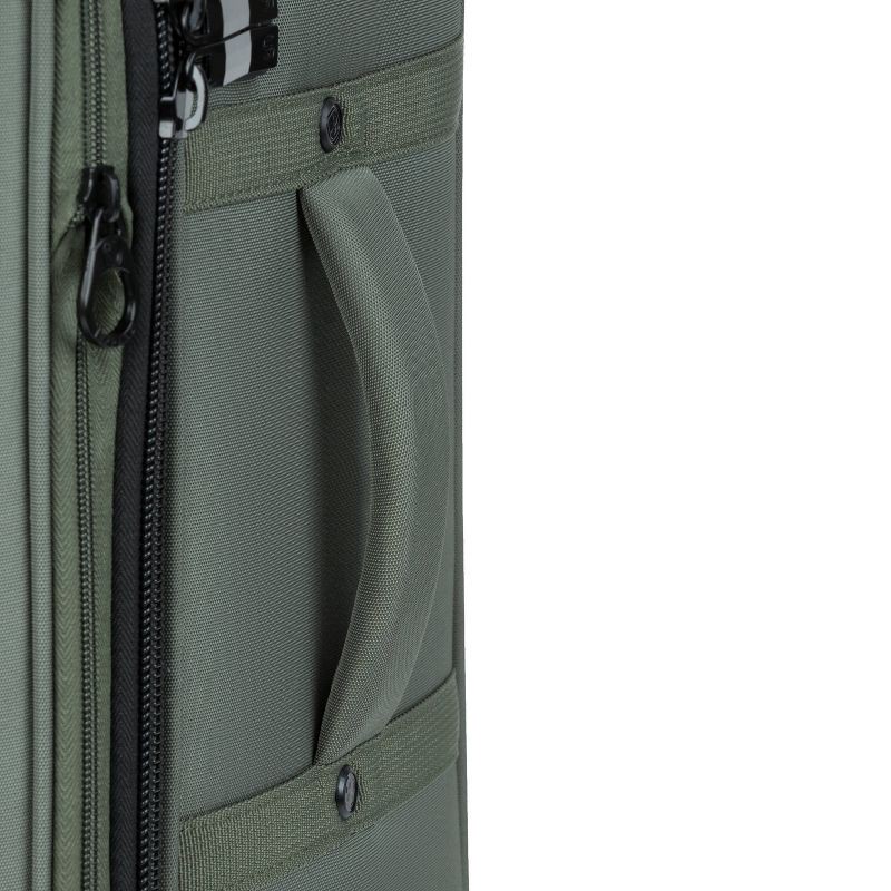 slide 11 of 14, SWISSGEAR Zurich Softside Carry On Spinner Suitcase - Green: 8-Wheel Tear-Resistant Design, 1 ct