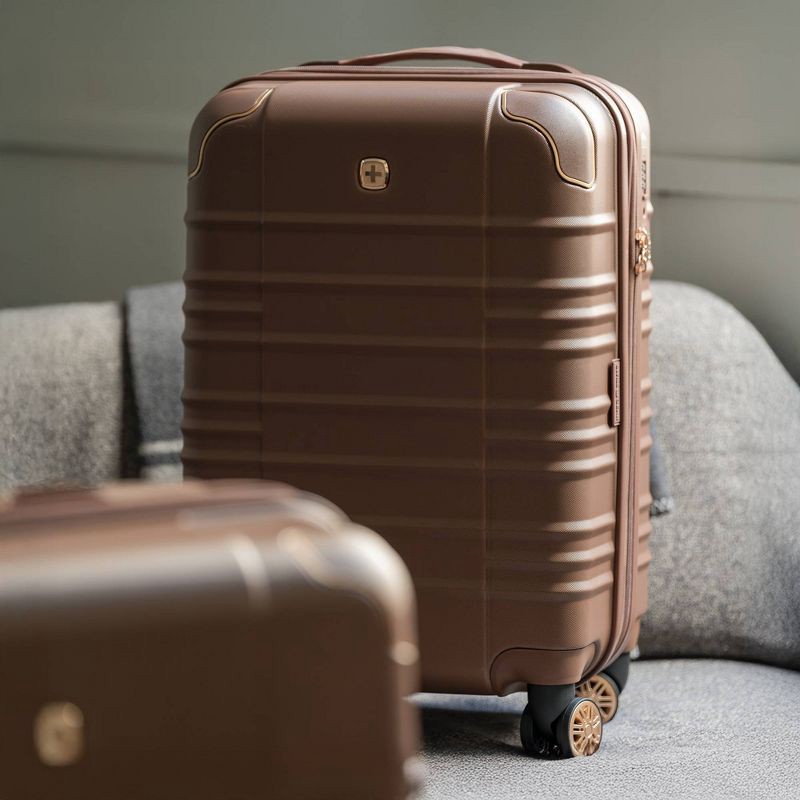 slide 12 of 13, SWISSGEAR Cascade II Hardside Carry On Spinner Suitcase - Maple: 8-Wheel Solid Design, 1 ct