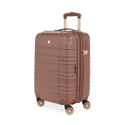 SWISSGEAR Cascade II Hardside Carry On Spinner Suitcase - Maple: 8-Wheel Solid Design