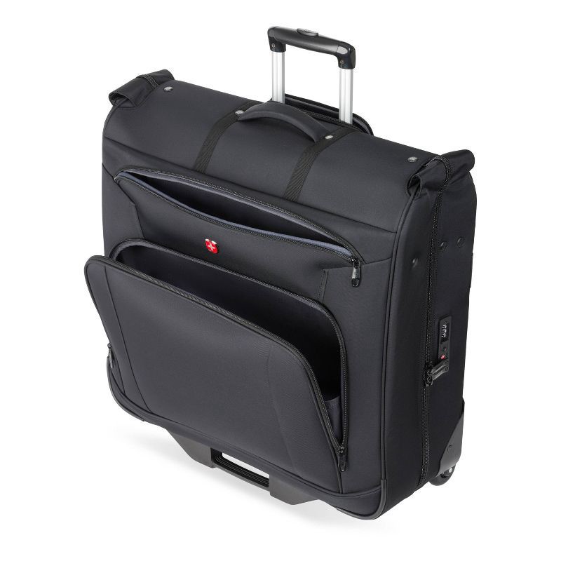 slide 2 of 14, SWISSGEAR Zurich Garment Bag - Black: Softside Spinner Luggage, 1 ct