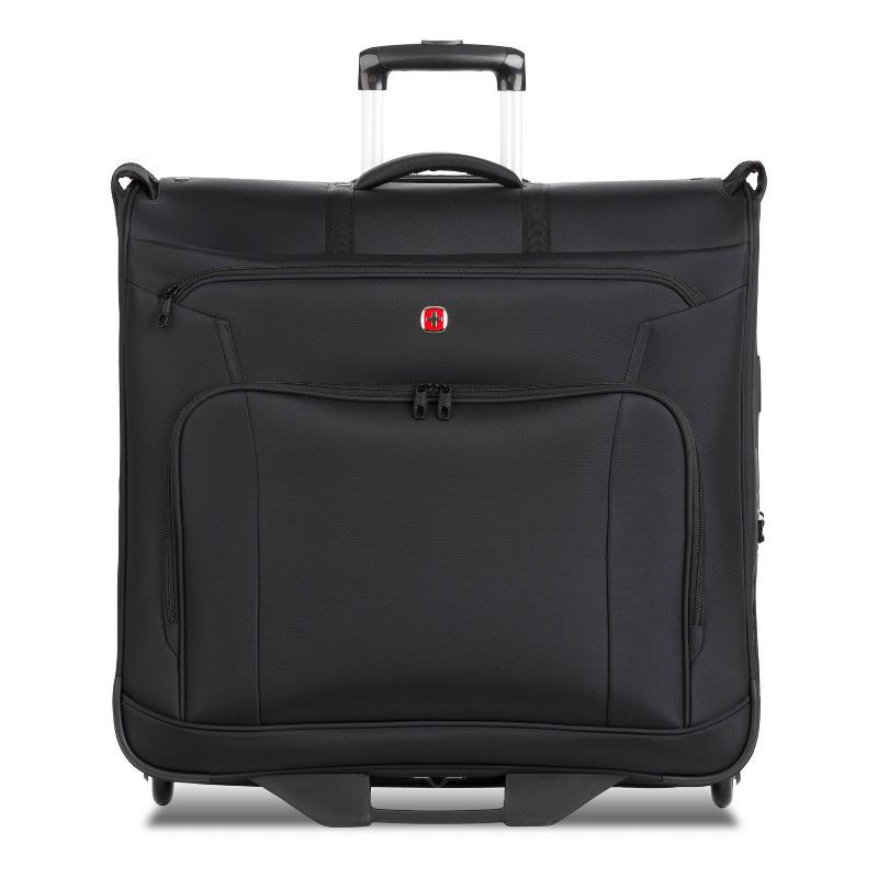 slide 3 of 14, SWISSGEAR Zurich Garment Bag - Black: Softside Spinner Luggage, 1 ct