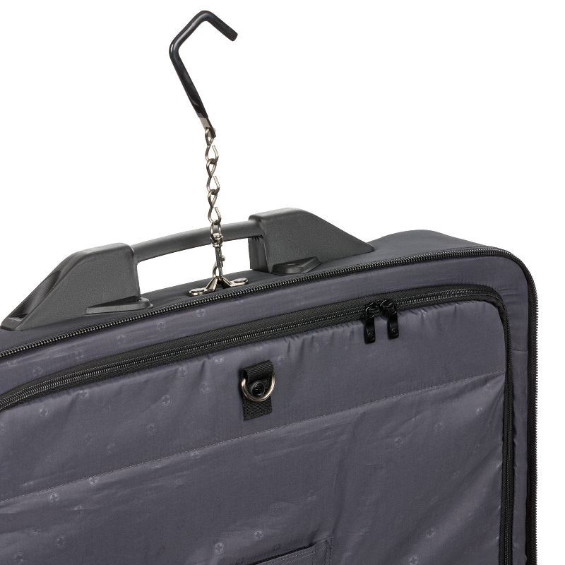 slide 12 of 14, SWISSGEAR Zurich Garment Bag - Black: Softside Spinner Luggage, 1 ct
