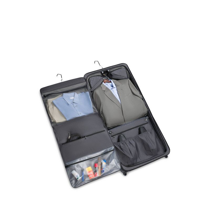 slide 14 of 14, SWISSGEAR Zurich Garment Bag - Black: Softside Spinner Luggage, 1 ct