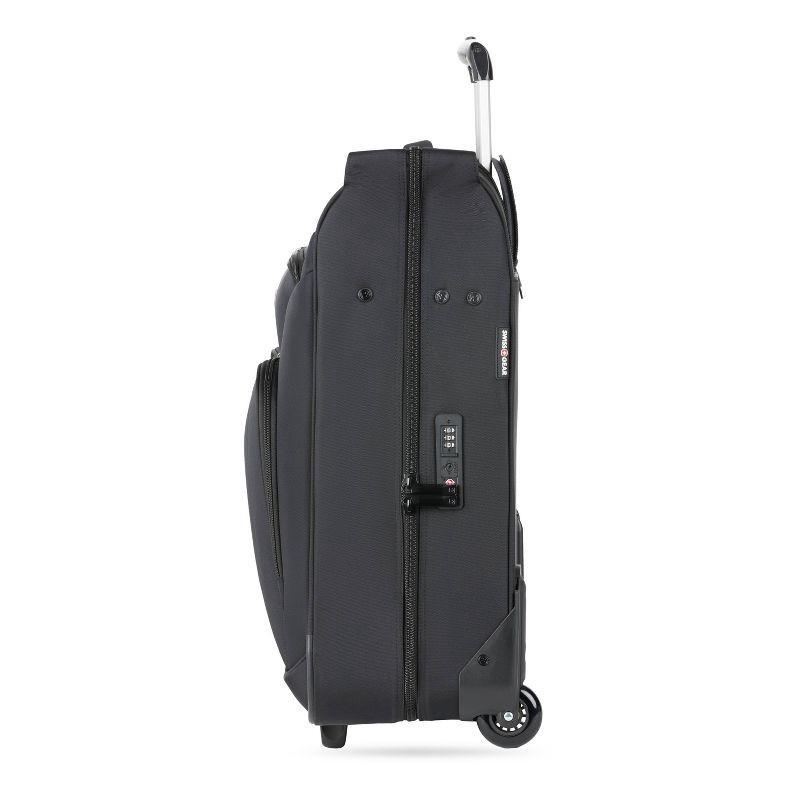 slide 4 of 14, SWISSGEAR Zurich Garment Bag - Black: Softside Spinner Luggage, 1 ct