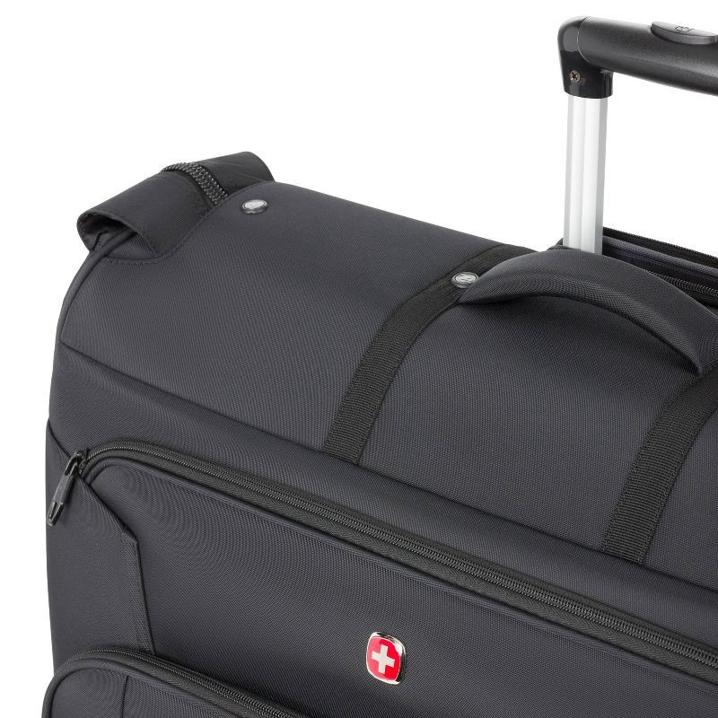 slide 6 of 14, SWISSGEAR Zurich Garment Bag - Black: Softside Spinner Luggage, 1 ct