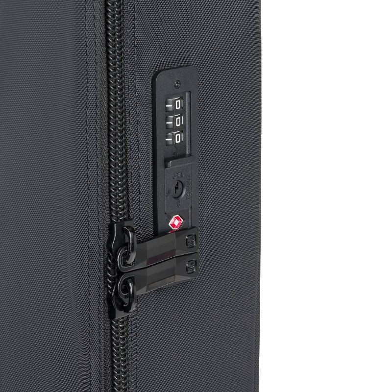 slide 7 of 14, SWISSGEAR Zurich Garment Bag - Black: Softside Spinner Luggage, 1 ct