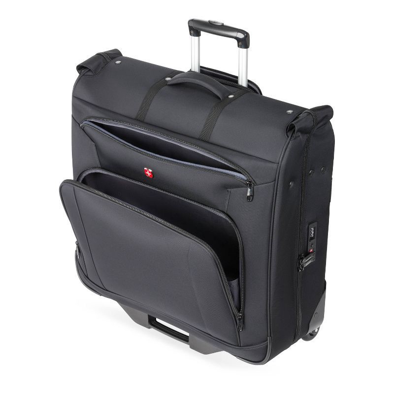 slide 9 of 14, SWISSGEAR Zurich Garment Bag - Black: Softside Spinner Luggage, 1 ct