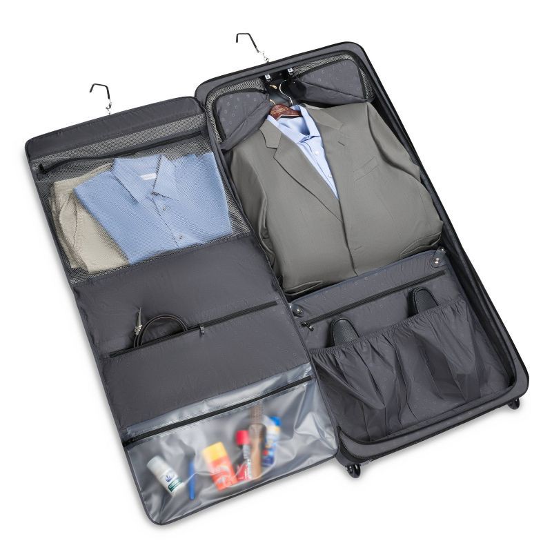 slide 10 of 14, SWISSGEAR Zurich Garment Bag - Black: Softside Spinner Luggage, 1 ct