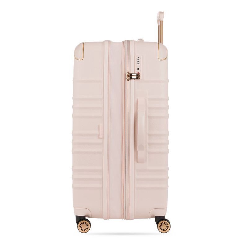 slide 10 of 12, SWISSGEAR Cascade II Hardside Large Checked Spinner Suitcase - Rose, 1 ct