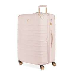 SWISSGEAR Cascade II Hardside Large Checked Spinner Suitcase - Rose: Tear-Resistant, 8-Wheel, Telescoping Handle