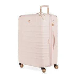 SWISSGEAR Cascade II Hardside Large Checked Spinner Suitcase - Rose: Tear-Resistant, 8-Wheel, Telescoping Handle