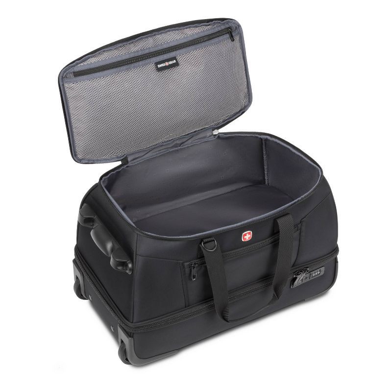 slide 13 of 16, SWISSGEAR Zurich Wheeled 48L Duffel Bag - Black, 48 liter