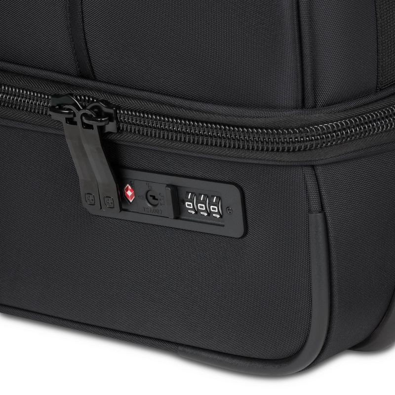 slide 16 of 16, SWISSGEAR Zurich Wheeled 48L Duffel Bag - Black, 48 liter