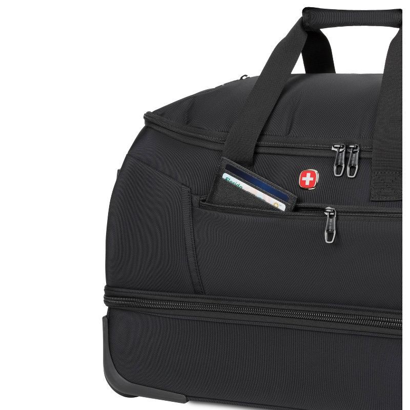 slide 10 of 16, SWISSGEAR Zurich Wheeled 48L Duffel Bag - Black, 48 liter