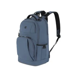 SWISSGEAR Laptop 18.5" Backpack – Blue: Polyester Solid Bookbag