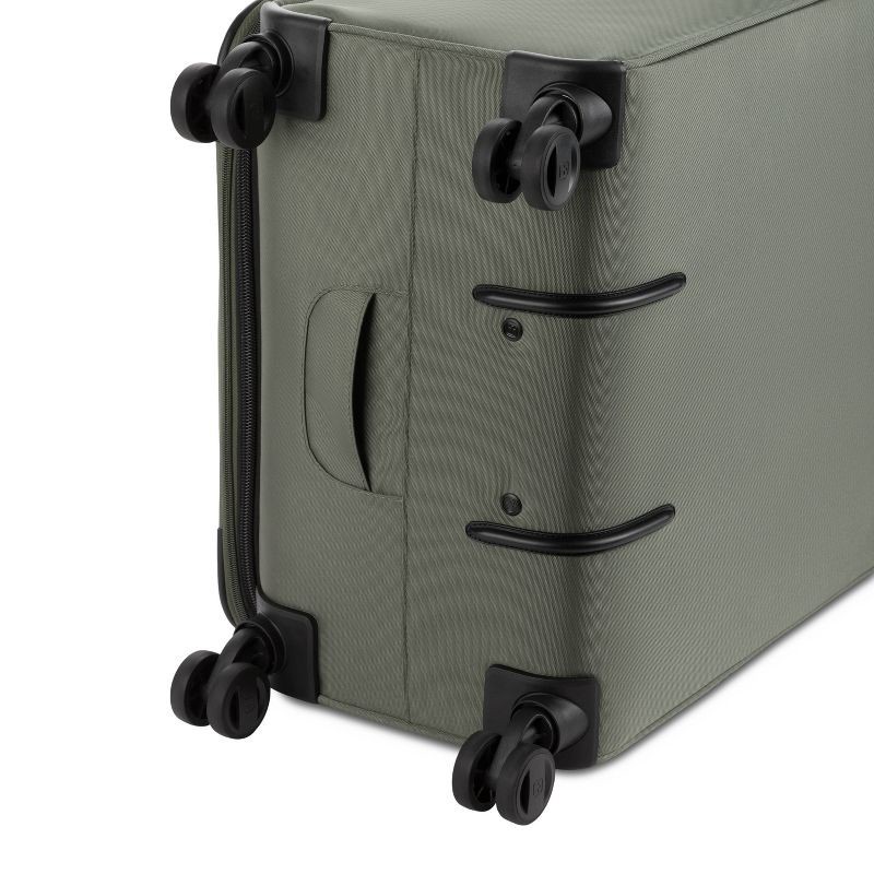 slide 13 of 14, SWISSGEAR Zurich Softside Large Checked Spinner Suitcase - Green: Tear-Resistant, 8 Wheels, 1 ct