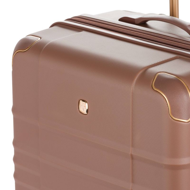 slide 8 of 13, SWISSGEAR Cascade II Hardside Large Checked Spinner Suitcase - Maple: Tear-Resistant, 8 Wheels, 1 ct