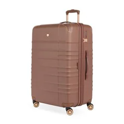 SWISSGEAR Cascade II Hardside Large Checked Spinner Suitcase - Maple: Tear-Resistant, 8 Wheels