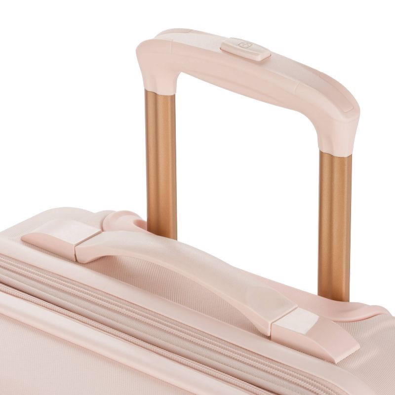 slide 8 of 11, SWISSGEAR Cascade Hardside Carry On Spinner Suitcase - Rose: 8-Wheel Rubberized Corners, 1 ct